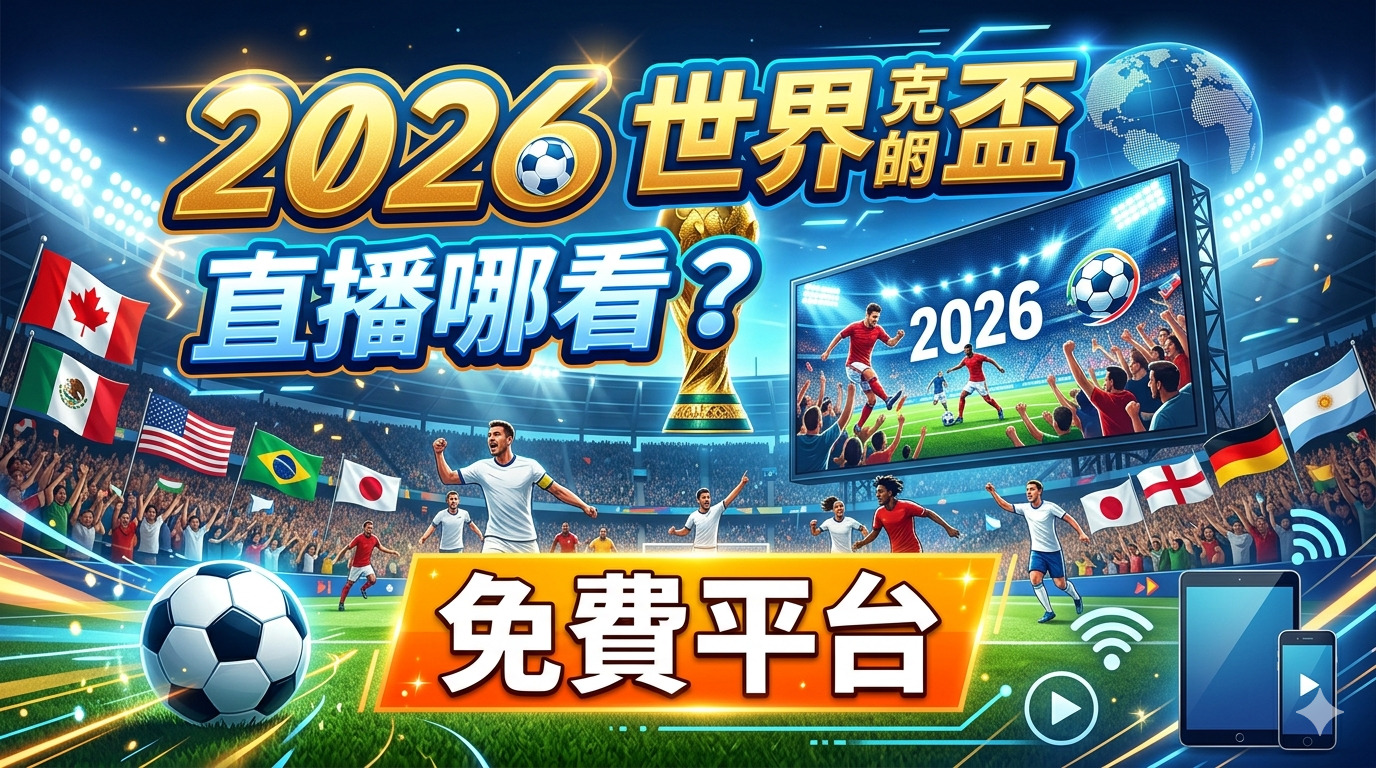 2026 世界盃直播哪裡看？免費平台