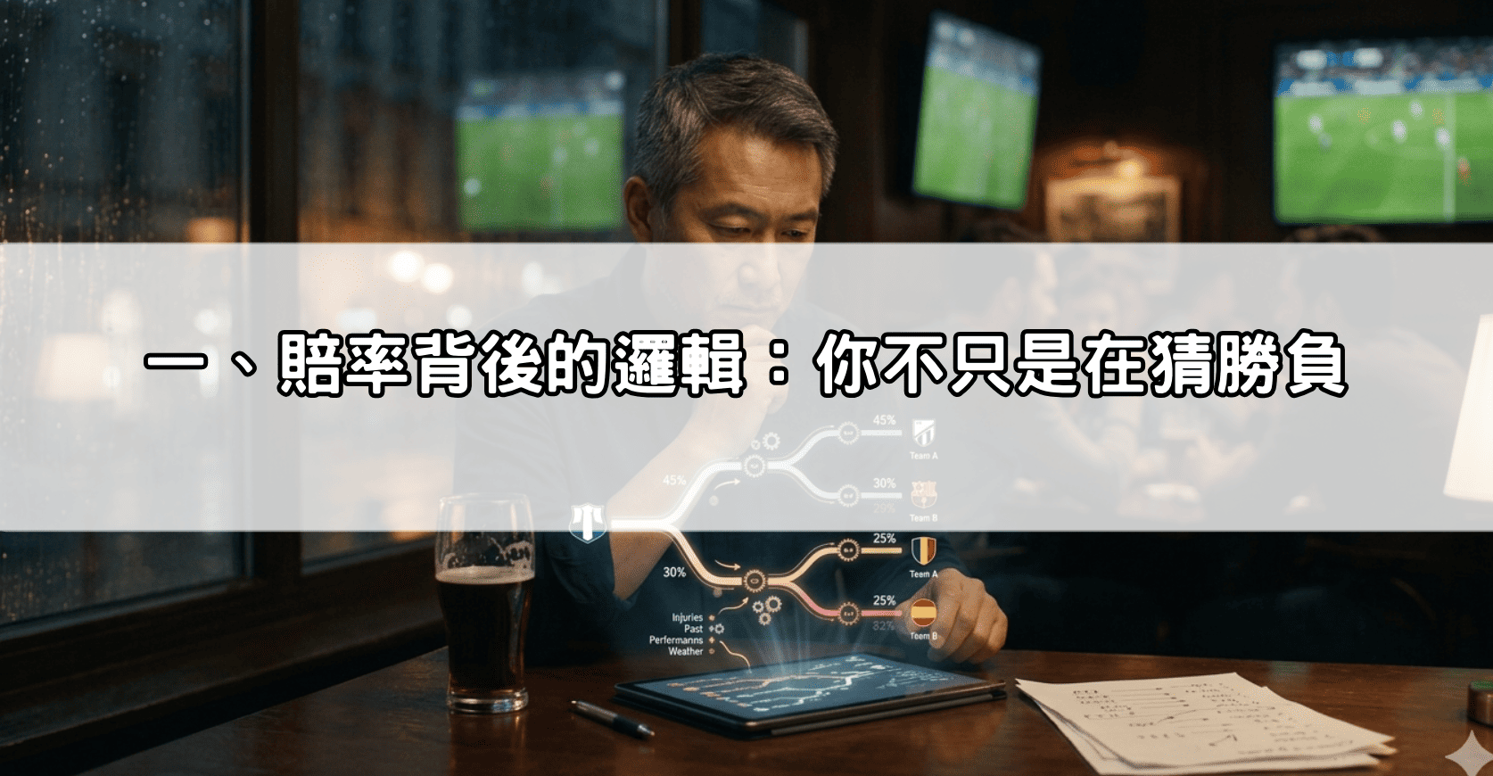 一、賠率背後的邏輯：你不只是在猜勝負