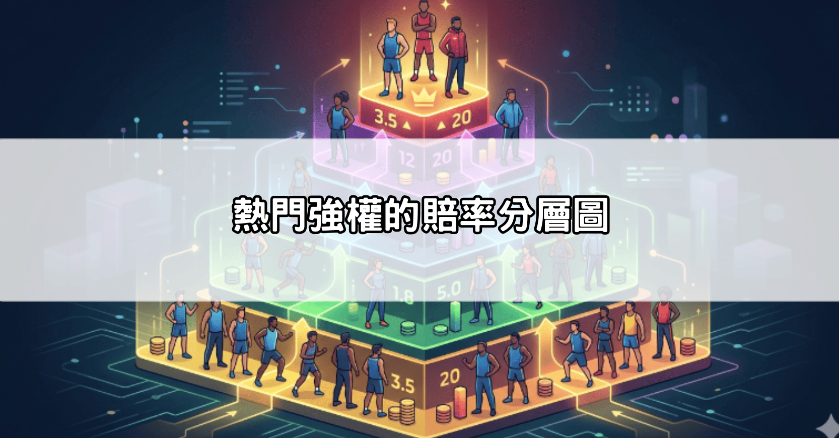 熱門強權的賠率分層圖