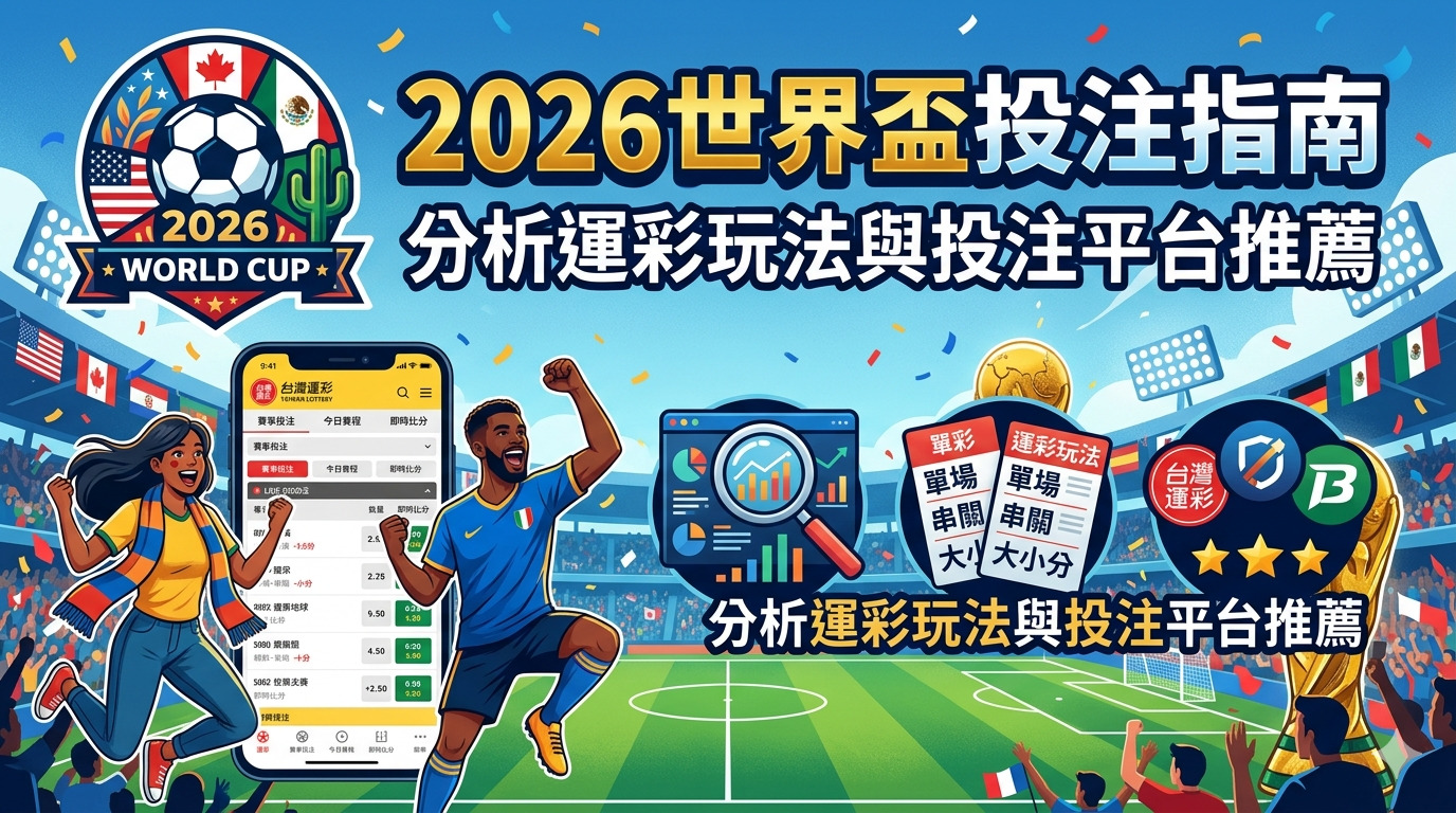 2026 世界盃投注指南：分析運彩玩法與投注平台推薦